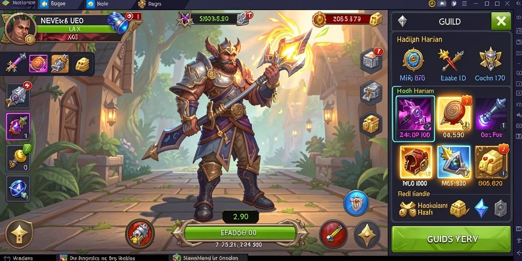 Screenshot menampilkan karakter dengan desain yang menarik.