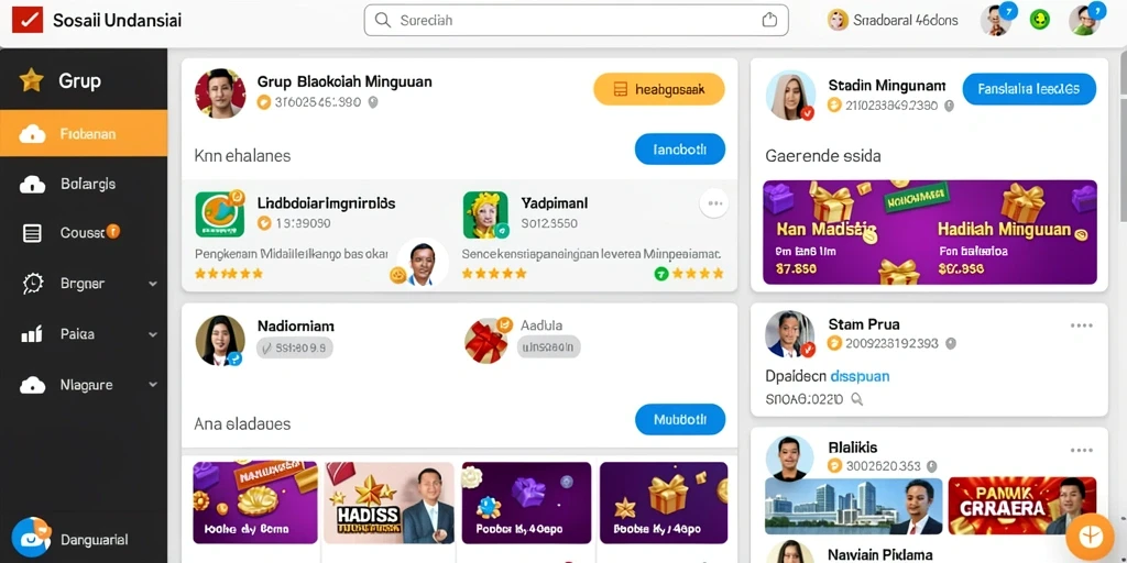 Tampilan awal GOLTOGEL yang mengesankan dengan fitur menarik.