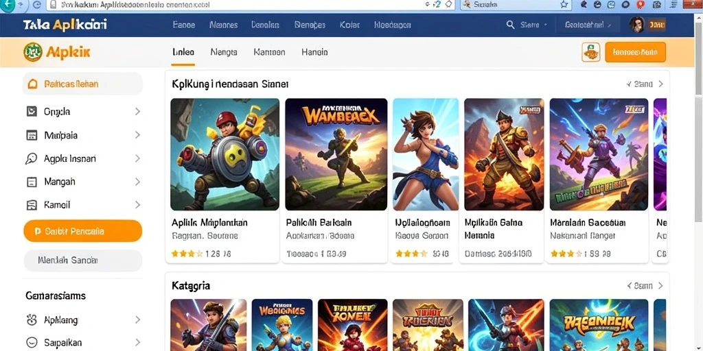 Tampilan antarmuka utama yang menarik dan intuitif.
