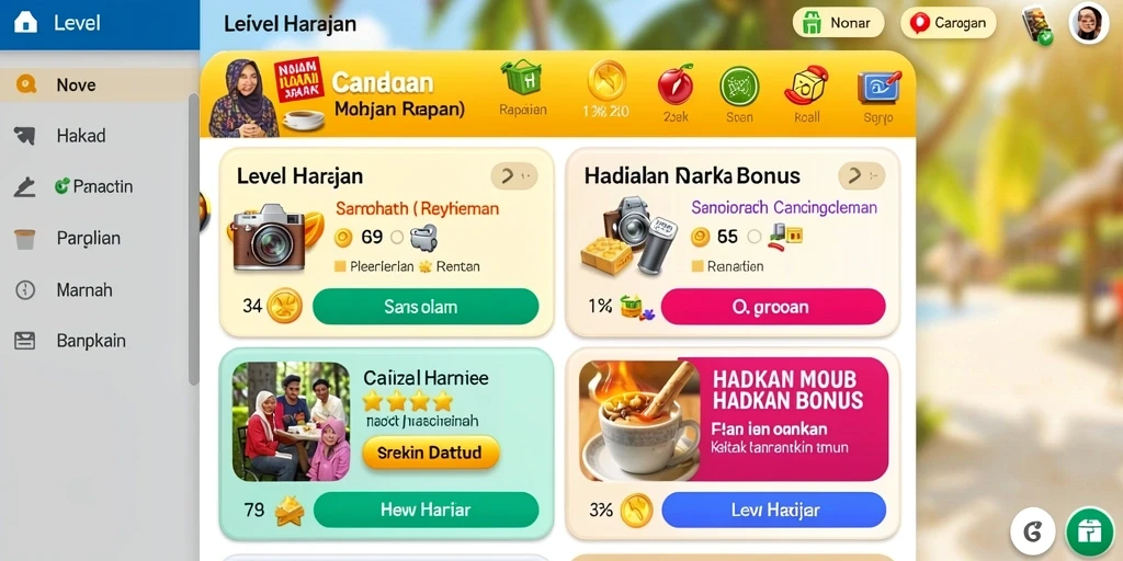 Screenshot menampilkan grafis bawah laut yang menakjubkan.
