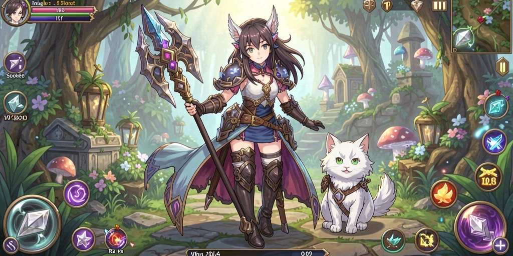 Tampilan menarik game dengan banyak pilihan.